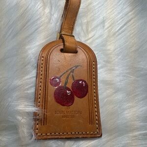 Louis Vuitton 🍒 Cherry Collection | Hand-Painted Designer Luggage Tag